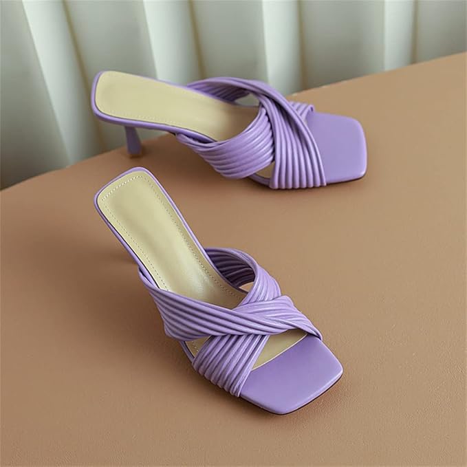 Women Sandals breathable interior Thin High Heels Slippers