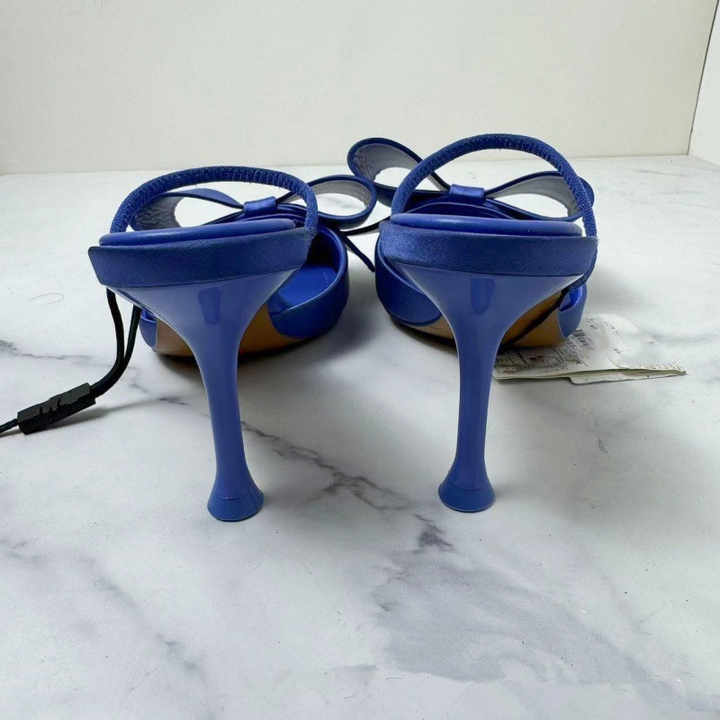 Silk Bow Fine Heel Elegant Back Trip Strap High Heel Party Sandals