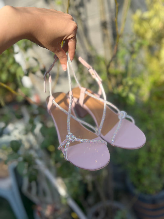 Strappy Heels with Ankle Straps