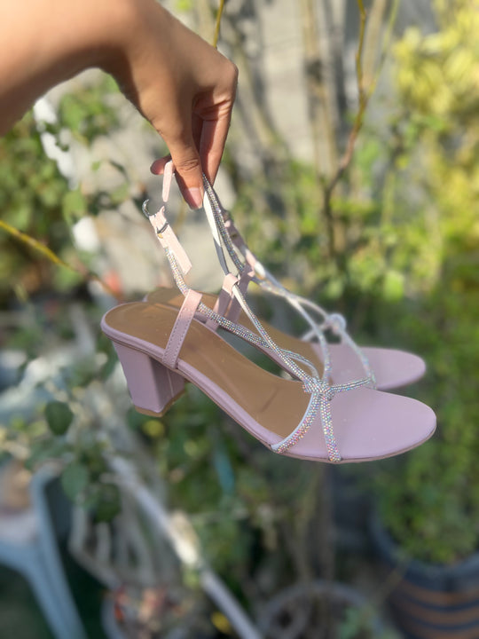 Strappy Heels with Ankle Straps