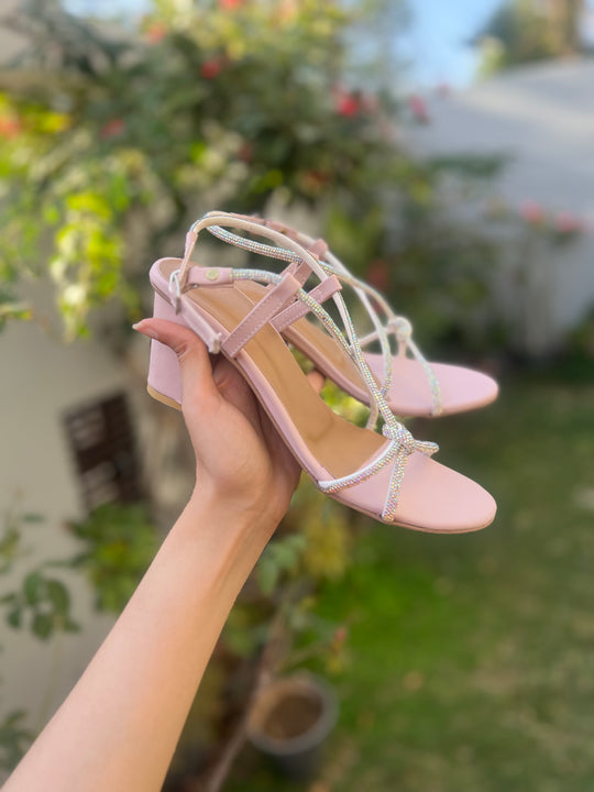 Strappy Heels with Ankle Straps