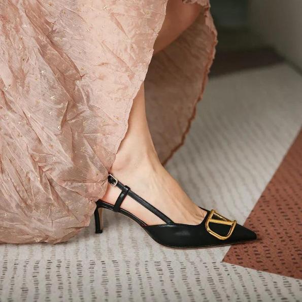Premium Quality V Strap Heel