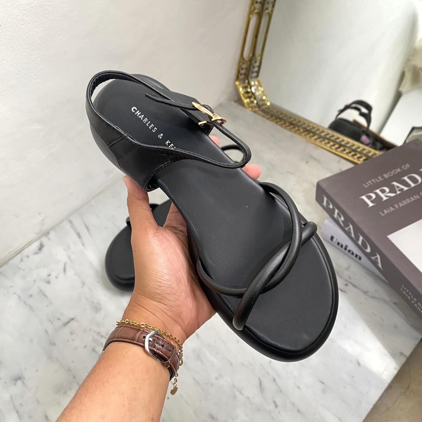 Charles & Keith Straps Comfy Foam Sole Sandals