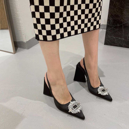 Triangle block Heel
